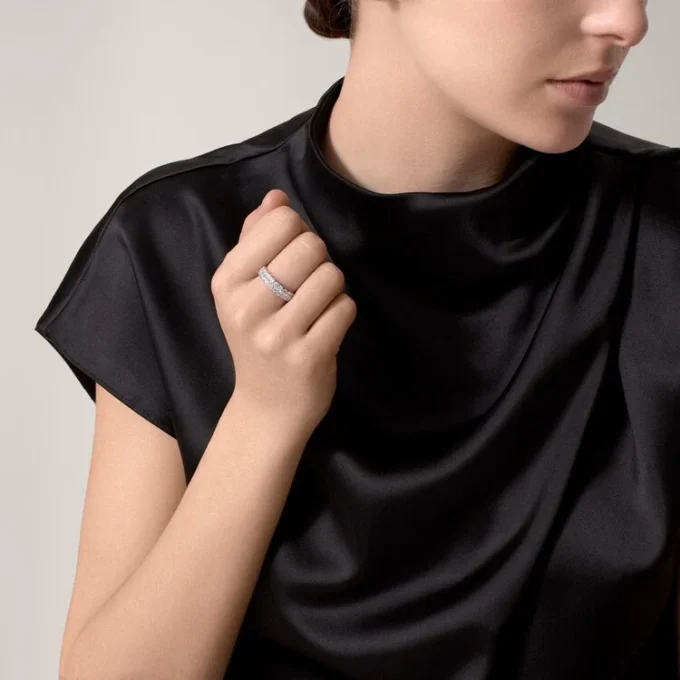 Alliance Broderie de Cartier – Or blanc, diamants – Cartier