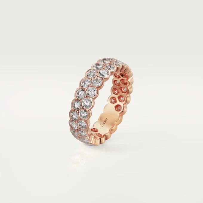 Alliance Broderie de Cartier – Or rose, diamants – Cartier