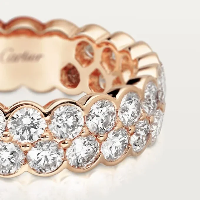 Alliance Broderie de Cartier – Or rose, diamants – Cartier
