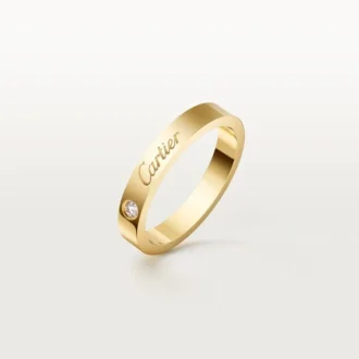 Alliance C De Cartier, largeur 3 mm, 1 diamant