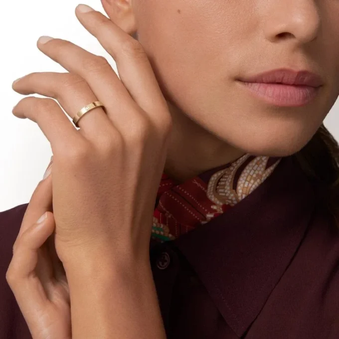 Alliance C De Cartier, largeur 3 mm, 1 diamant