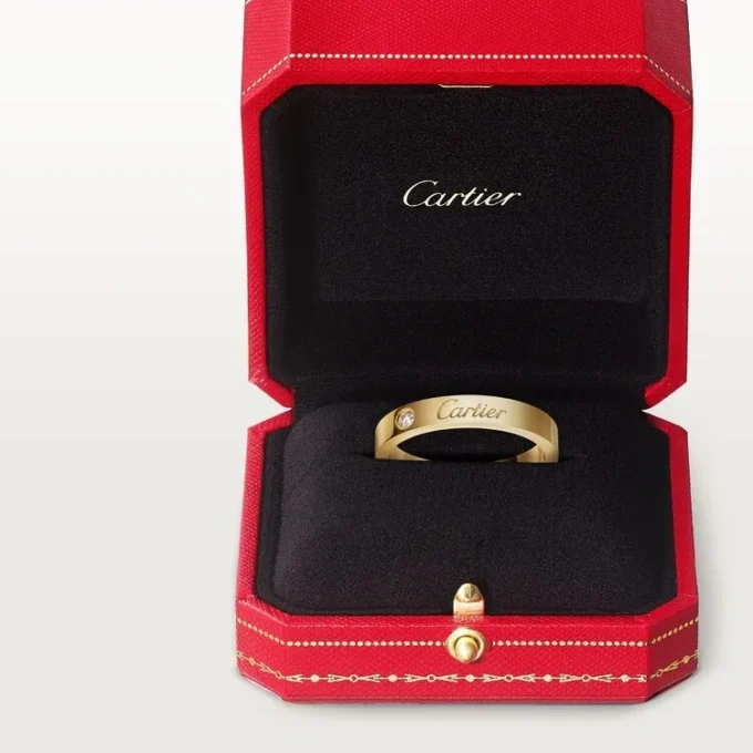 Alliance C De Cartier, largeur 3 mm, 1 diamant