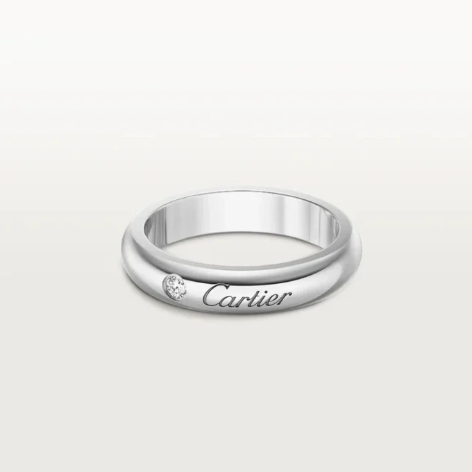 Alliance C de Cartier, largeur 4 mm, 1 diamant