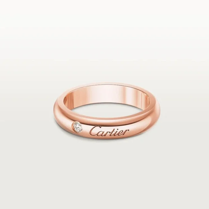 Alliance C De Cartier, largeur 4 mm, 1 diamant