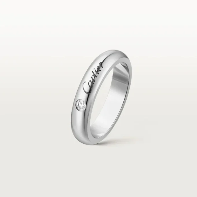 Alliance C de Cartier, largeur 4 mm, 1 diamant