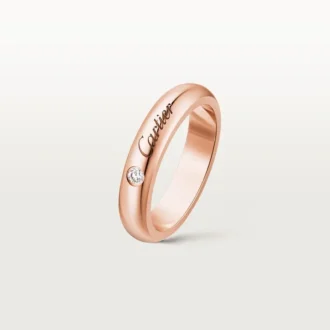 Alliance C De Cartier, largeur 4 mm, 1 diamant