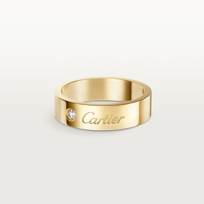Alliance C De Cartier, largeur 5 mm, 1 diamant