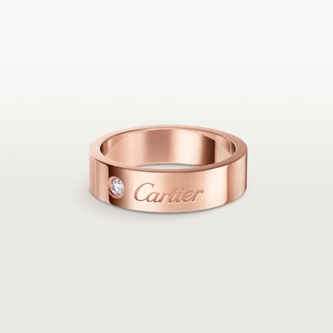 Alliance C De Cartier, largeur 5 mm, 1 diamant