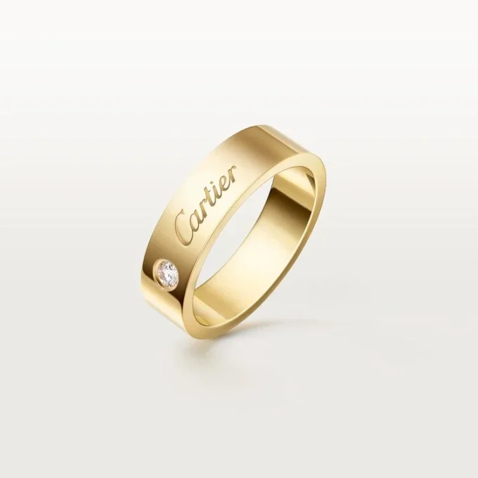Alliance C De Cartier, largeur 5 mm, 1 diamant