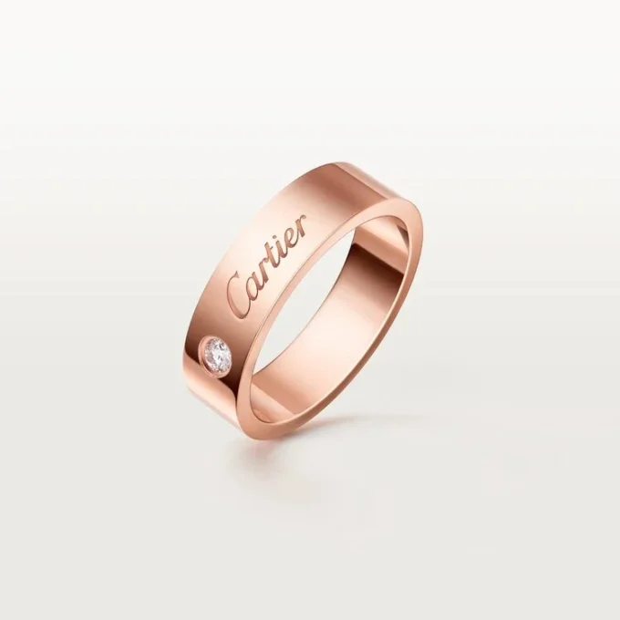 Alliance C De Cartier, largeur 5 mm, 1 diamant