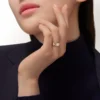 Alliance C De Cartier, largeur 5 mm, 1 diamant