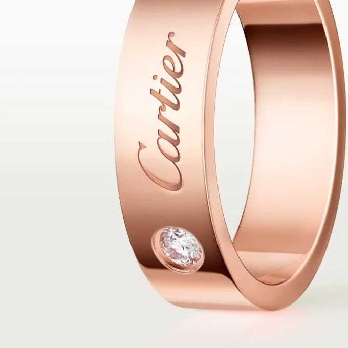 Alliance C De Cartier, largeur 5 mm, 1 diamant