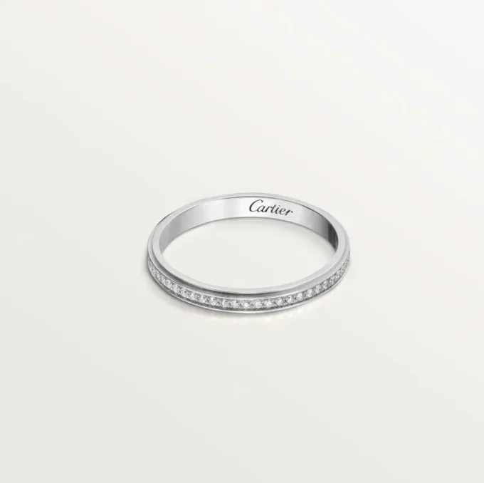 Alliance Cartier D&rsquo;amour – Platine, diamants – Cartier