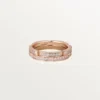 Alliance fine Maillon Panthare, 2 demi-rangées pavées de diamants – Or rose, diamants – Cartier