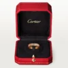 Alliance fine Maillon Panthare, 2 demi-rangées pavées de diamants – Or rose, diamants – Cartier
