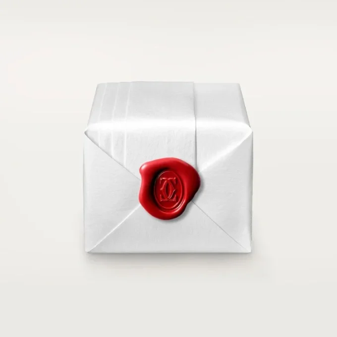 Alliance fine Maillon Panthare, 2 demi-rangées pavées de diamants – Or rose, diamants – Cartier