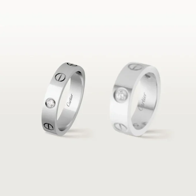 Alliance Love, 1 diamant – Or blanc, diamant – Cartier