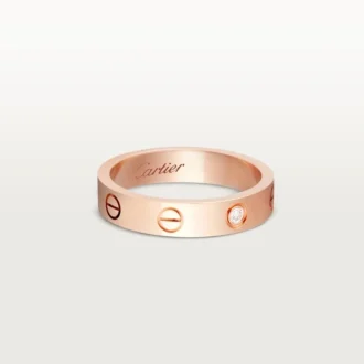 Alliance Love, 1 diamant – Or rose, diamant – Cartier