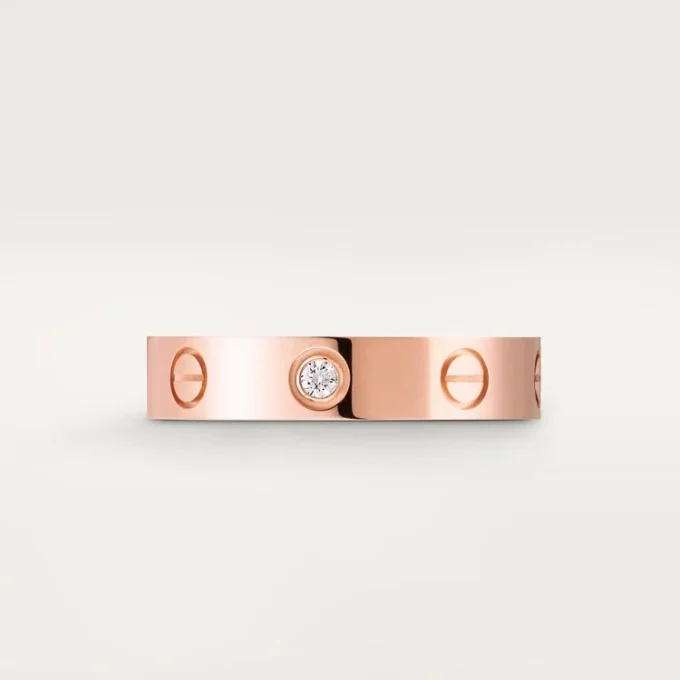 Alliance Love, 1 diamant – Or rose, diamant – Cartier