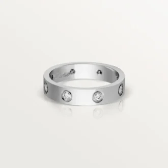 Alliance Love, 8 diamants – Or blanc, diamants – Cartier