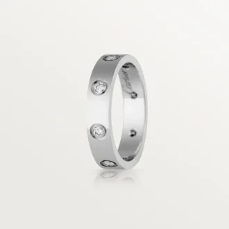 Alliance Love, 8 diamants – Or blanc, diamants – Cartier