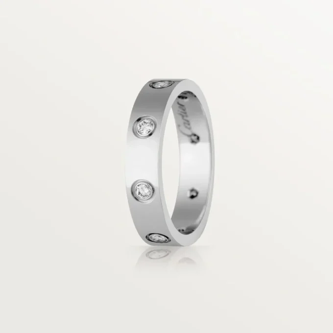 Alliance Love, 8 diamants – Or blanc, diamants – Cartier