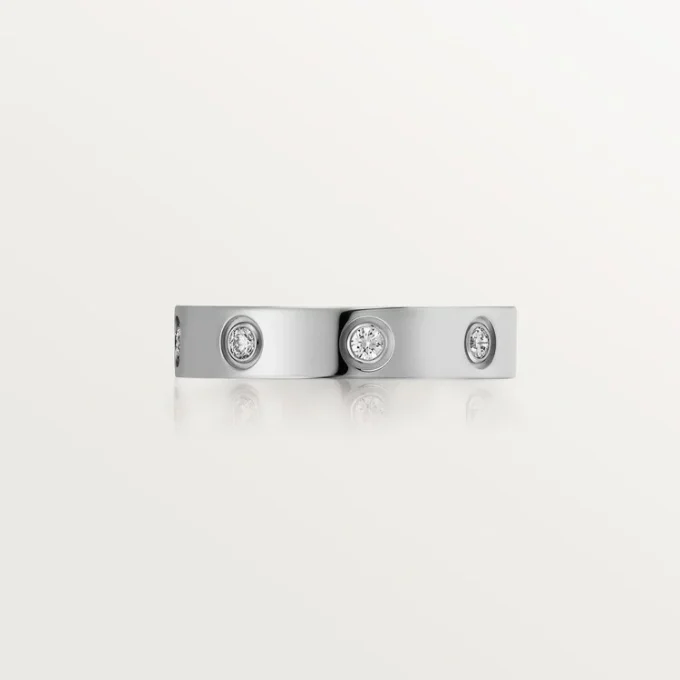 Alliance Love, 8 diamants – Or blanc, diamants – Cartier