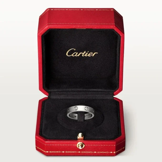 Alliance Love, 8 diamants – Or blanc, diamants – Cartier