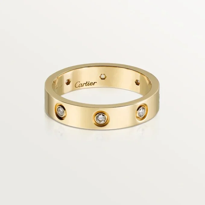 Alliance Love, 8 diamants – Or jaune, diamants – Cartier