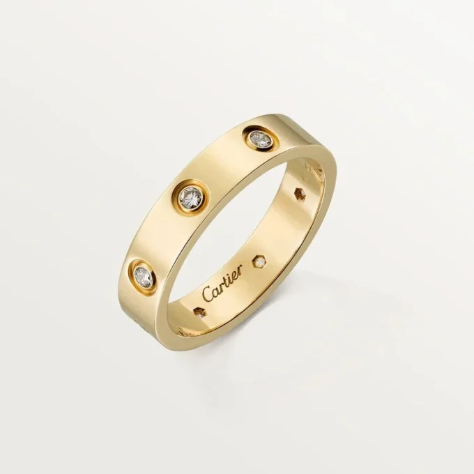Alliance Love, 8 diamants – Or jaune, diamants – Cartier