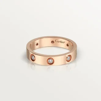 Alliance Love, 8 diamants – Or rose, diamants – Cartier
