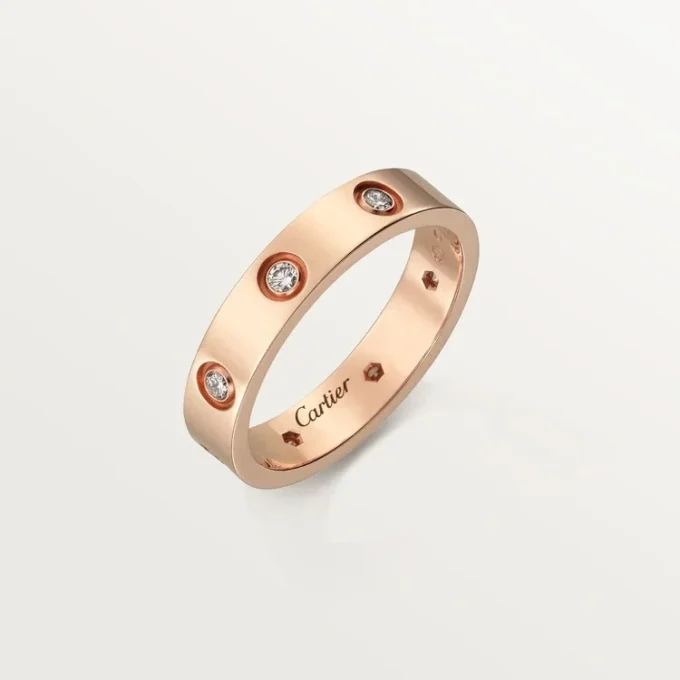 Alliance Love, 8 diamants – Or rose, diamants – Cartier