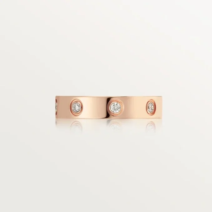 Alliance Love, 8 diamants – Or rose, diamants – Cartier