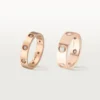 Alliance Love, 8 diamants – Or rose, diamants – Cartier