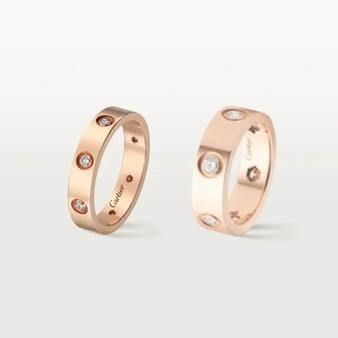 Alliance Love, 8 diamants – Or rose, diamants – Cartier