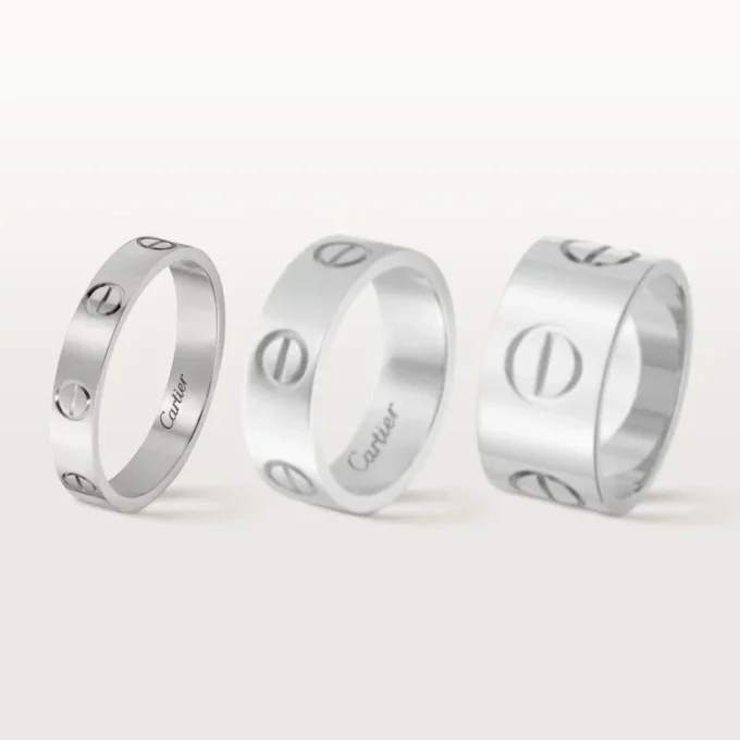 Alliance Love – Or blanc – Cartier