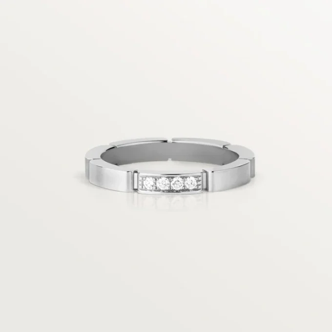 Alliance Maillon Panthère – Or blanc, diamants – Cartier