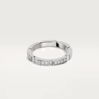 Alliance Maillon Panthère – Or blanc, diamants – Cartier