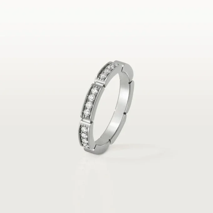 Alliance Maillon Panthère – Or blanc, diamants – Cartier