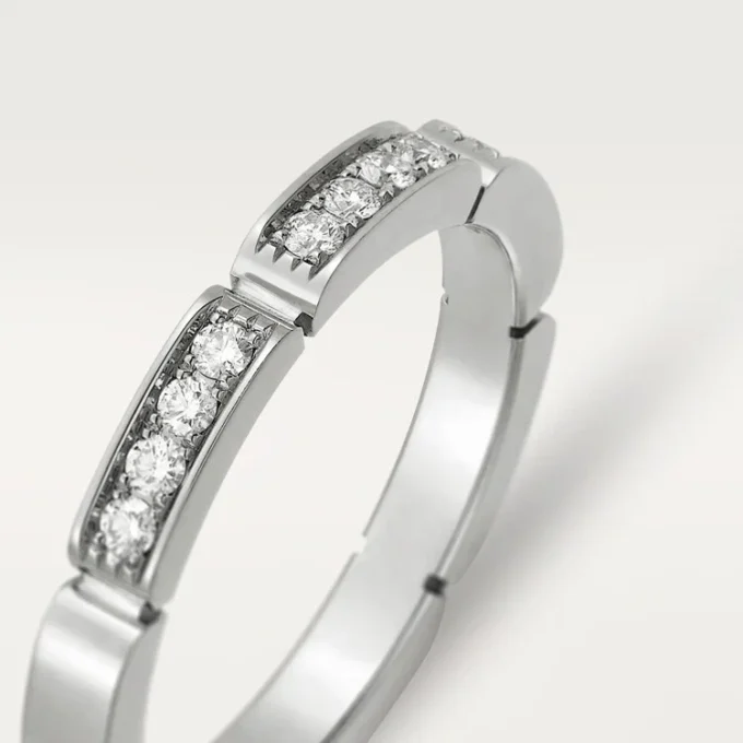 Alliance Maillon Panthère – Or blanc, diamants – Cartier