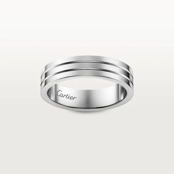 Alliance Trinity – Or blanc – Cartier