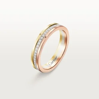 Alliance Trinity – Or blanc, or jaune, or rose, diamants – Cartier