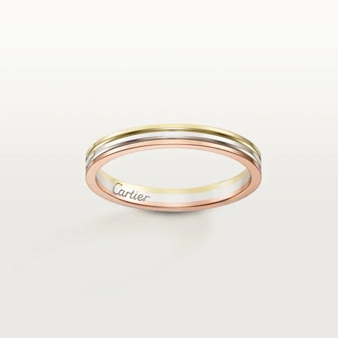 Alliance Trinity – Or blanc, or rose, or jaune – Cartier