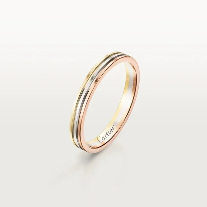 Alliance Trinity – Or blanc, or rose, or jaune – Cartier