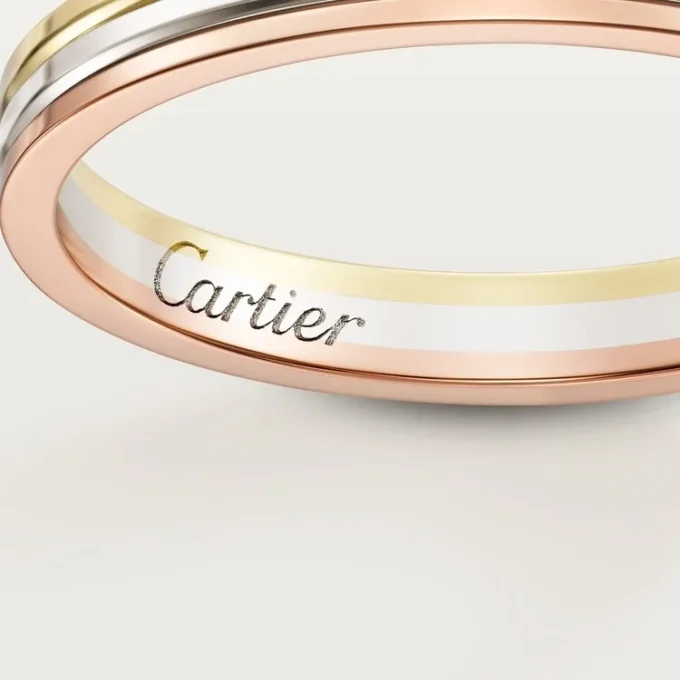Alliance Trinity – Or blanc, or rose, or jaune – Cartier
