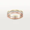 Alliance Vendôme Louis Cartier, largeur 4,8 mm, pavée
