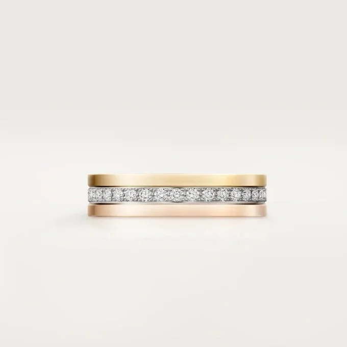 Alliance Vendôme Louis Cartier, largeur 4,8 mm, pavée