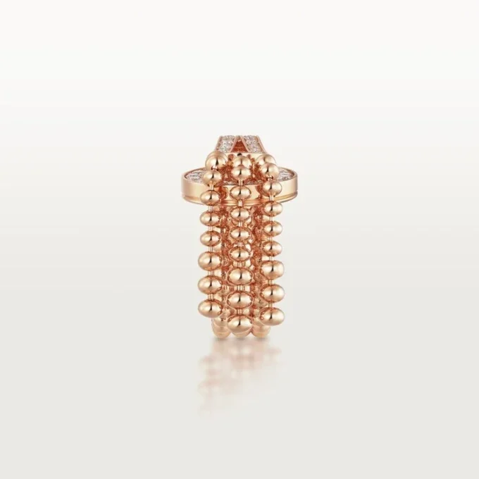 Bague Agrafe, demi-sertie