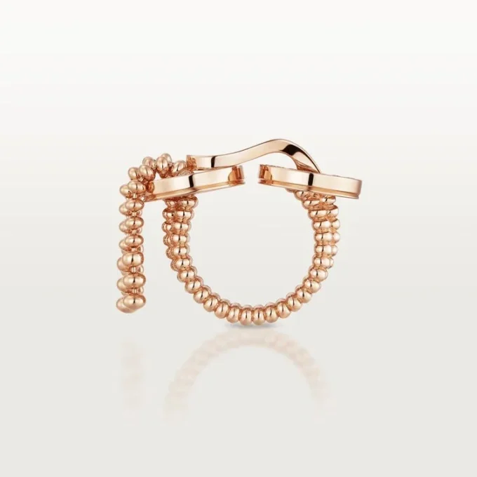 Bague Agrafe, demi-sertie