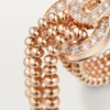 Bague Agrafe, demi-sertie